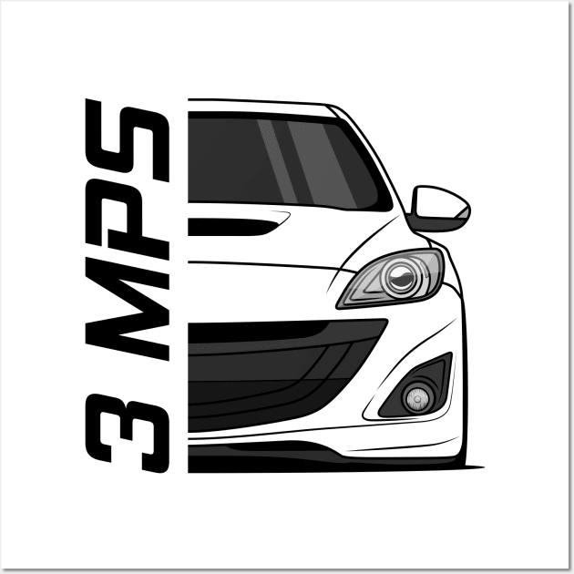 Front 3 MPS Mazdaspeed3 JDM Wall Art by GoldenTuners